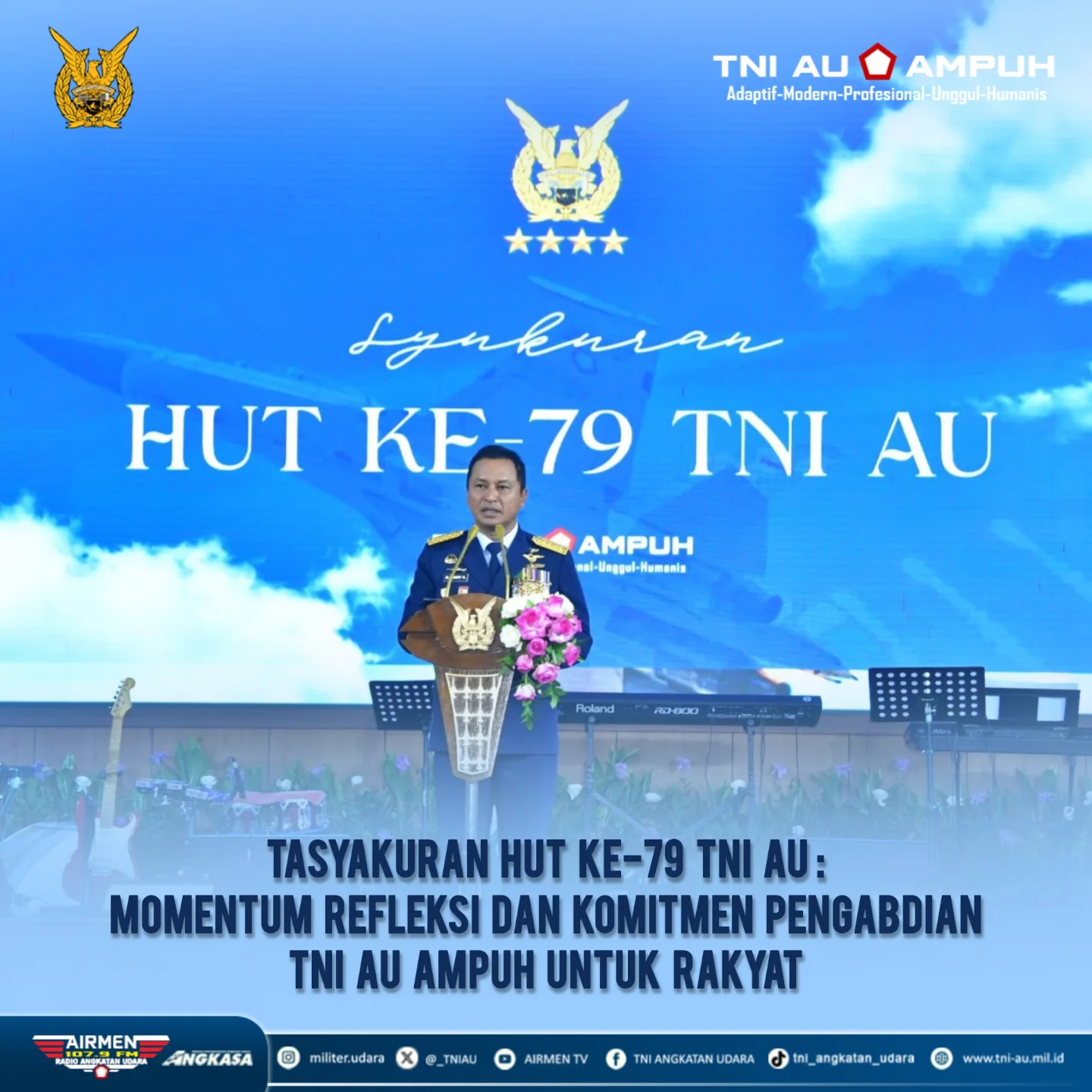 Ilustrasi TNI AU Rayakan HUT ke-79 dengan Tasyakuran Penuh Makna